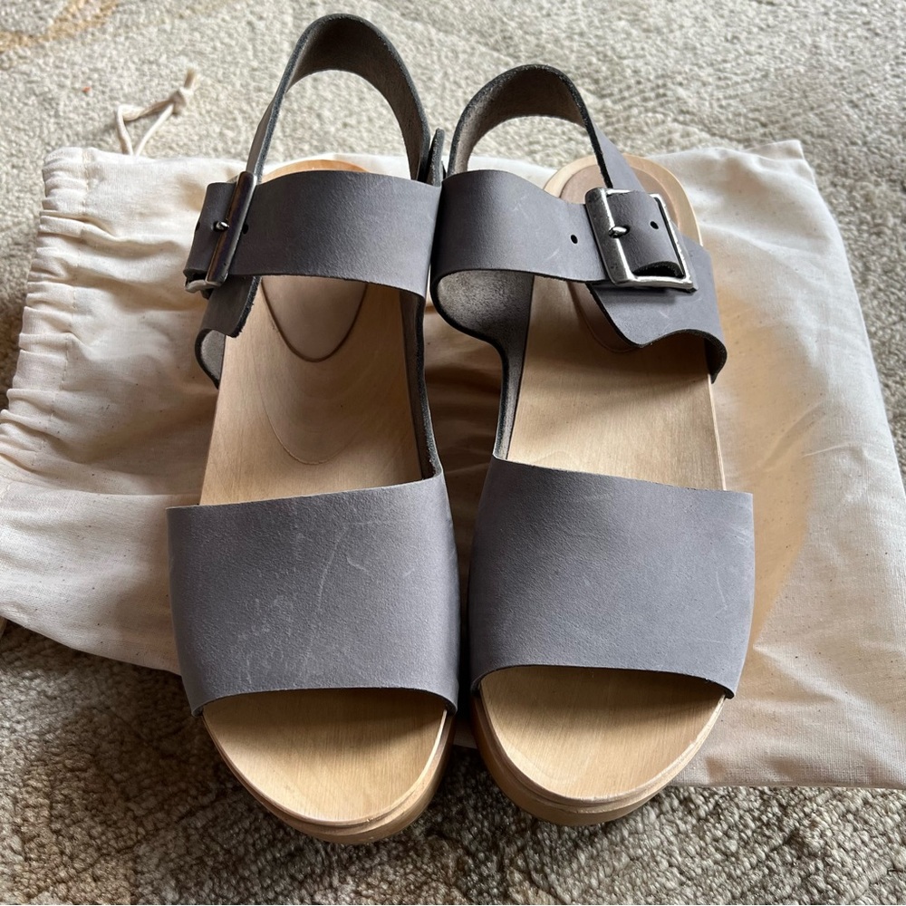 Bryr Ursi Platform clogs Pacific Grey size 9
